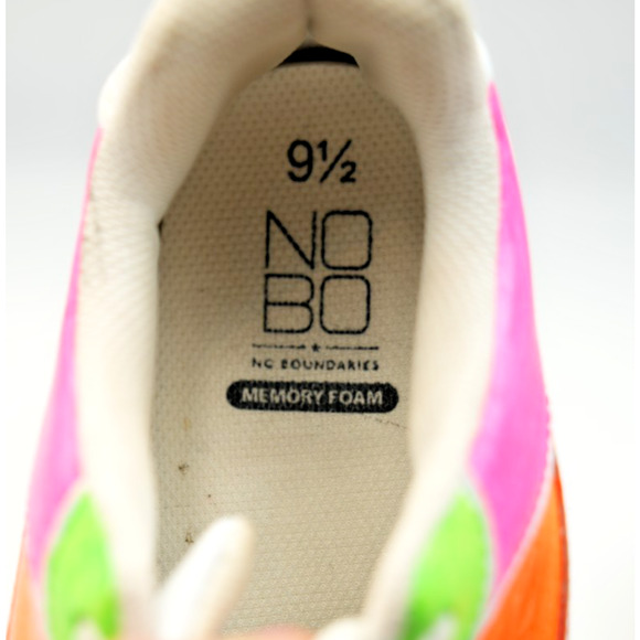 No Boundaries Memory Foam Sneakers Women’s 9.5 Hand-Painted Flower Pop - Picture 7 of 7